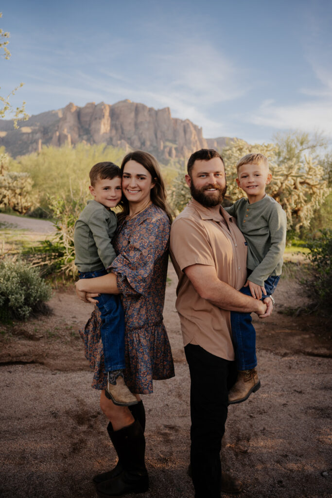Garrett Carter with his family
